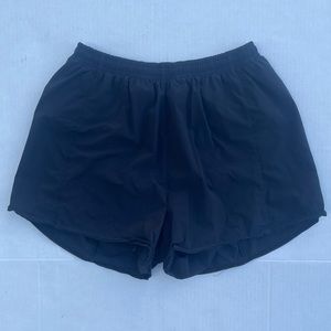 Jolyn High Waisted Running Water Proof Shorts, Black, Size M